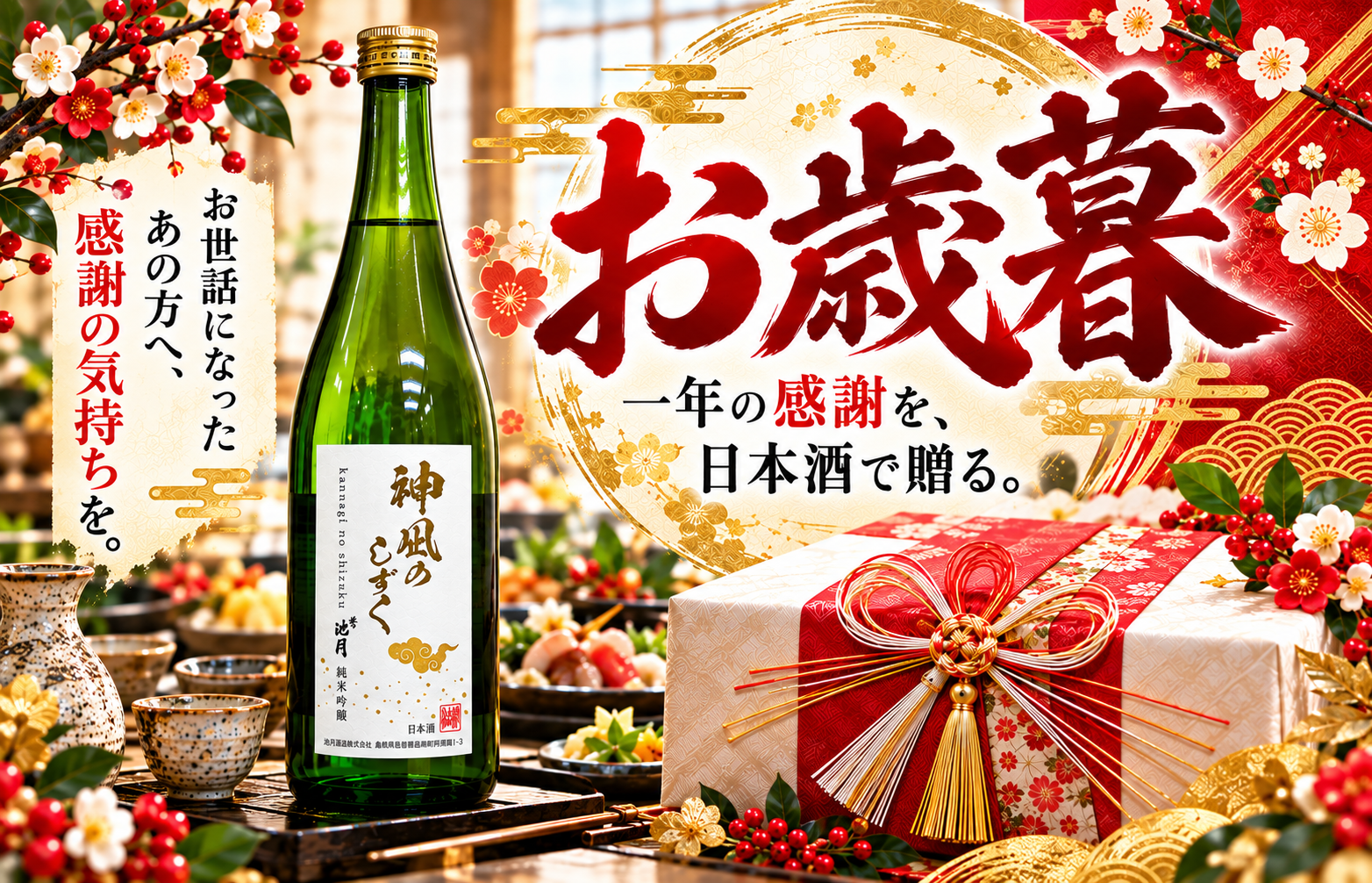 🎁 今年のお歳暮は、日本酒で「ありがとう」を贈ろう🍶